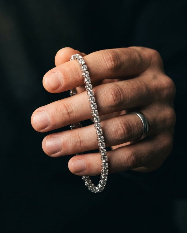 Iced DXB bracelet on the wrist